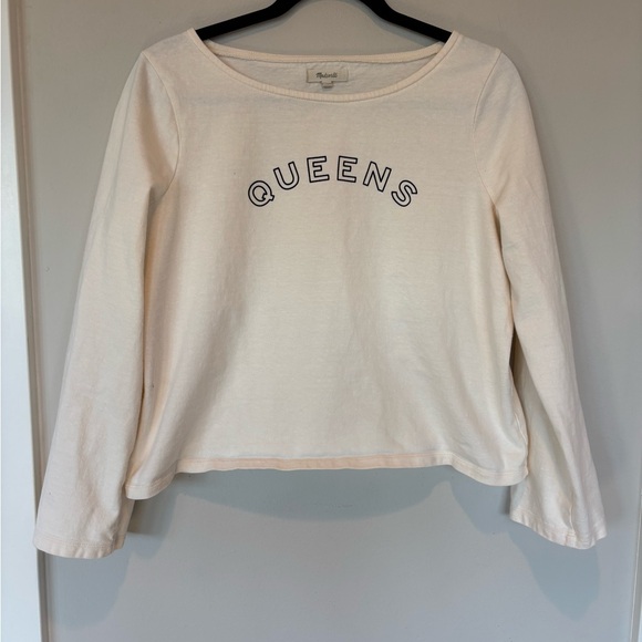 Madewell Tops - Madewell Off-White 'Queens' Long Sleeve Top Thick and Cream